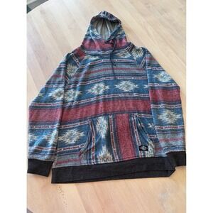 BKC‎ Aztec Pullover Hoodie Southwestern Style Mens Size L